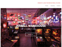 Tablet Screenshot of pinballwarehouse.com